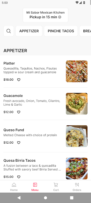 Mi Sabor To Go Screenshot 1