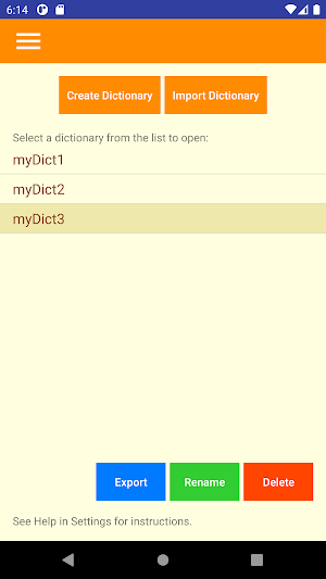 Build Own Dictionary Screenshot 1