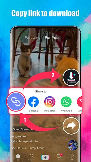 Video downloader for Tiktok no watermark Screenshot 1