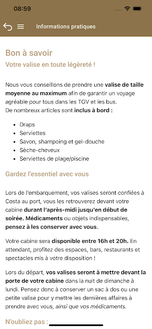Croisière COGEVI 2025 Screenshot 2