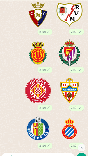 Spanish Championship Stickers Screenshot 1