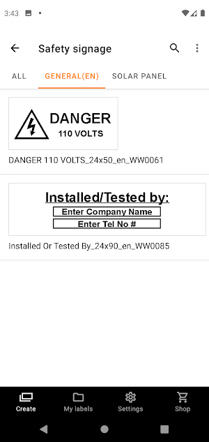 Brother Pro Label Tool Screenshot 1