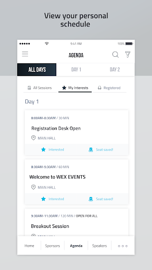 WEX EVENTS Screenshot 2