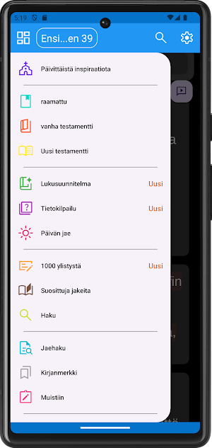 Finnish Bible offline Screenshot 2