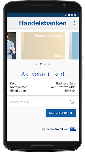 Handelsbanken SE Business Card Screenshot 0