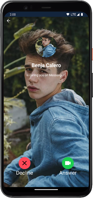 Benja Calero Llamada Falsa Screenshot 0