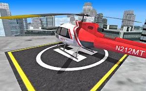 City Helicopter Fly Simulation Screenshot 1
