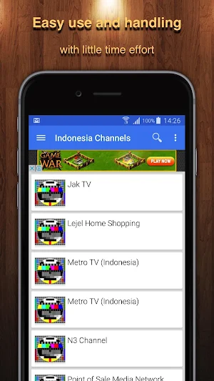 TV Indonesia Channel Data Screenshot 1