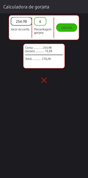 Calculadora de Gorjeta Screenshot 1