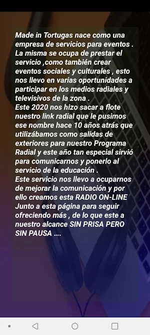 Radio Made In Tortugas Screenshot 2