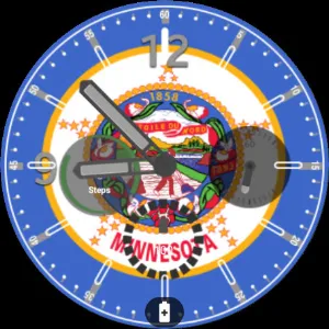 Minnesota Flag Watchface Screenshot 0