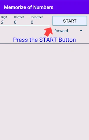 Memorize of numbers Screenshot 1