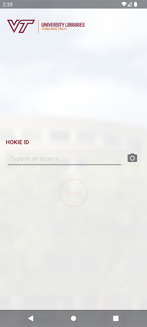Virginia Tech Library Checkout Screenshot 1