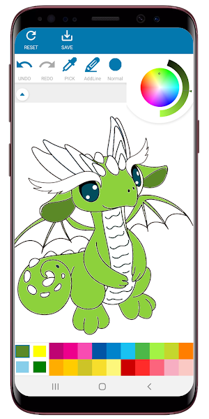 Dragon Coloring Book Screenshot 2
