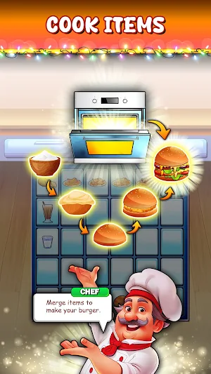 Burger Merge Kitchen Stories Screenshot 2