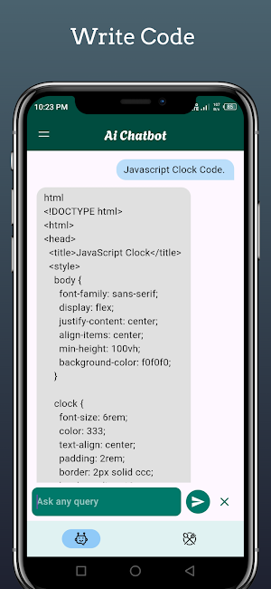 AI Chatbot Screenshot 1