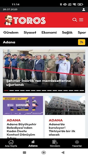 Adana Toros Gazetesi Screenshot 3