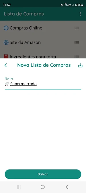 Shopping list Screenshot 1