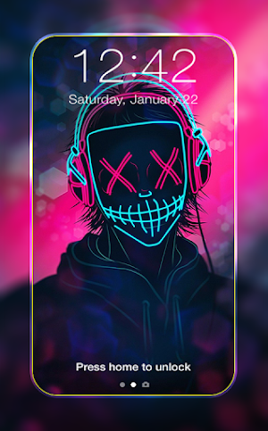 LED Mask Anime Wallpaper Screenshot 0