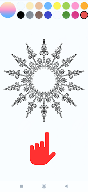Mandala glow art Screenshot 0