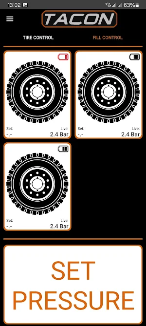 TACON - TPMS (Tire pressure) Screenshot 3
