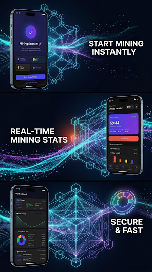 BlockMiner: Mine Crypto & Earn Screenshot 2