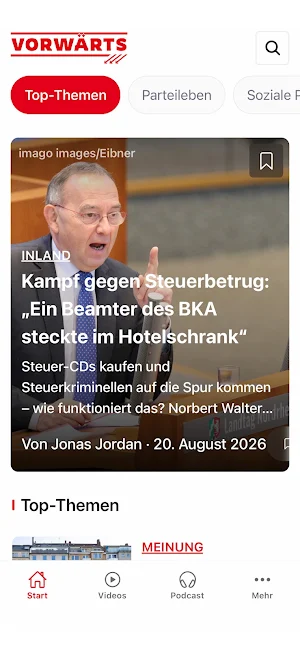 vorwärts.de Screenshot 0