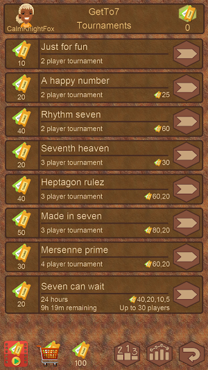 Get To 7, merge puzzle game - tournament edition. Screenshot 3