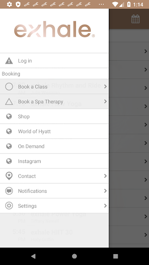 exhale mind body spa Screenshot 1