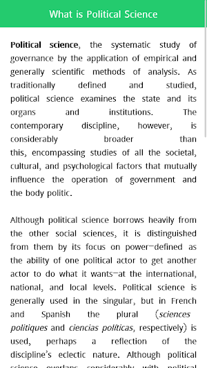 Political Science Book Screenshot 1