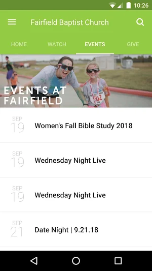 Fairfield Baptist Screenshot 2
