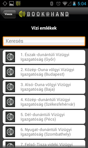 Vízi emlékek BOOK@HAND Screenshot 3