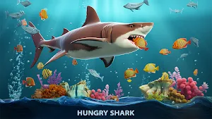 Angry White Shark Hunting Game Screenshot 0