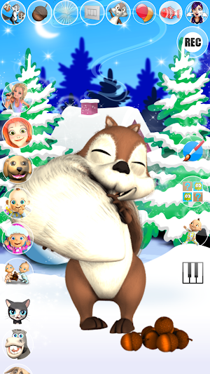 Talking Squirrel Frozen Forest Screenshot 1