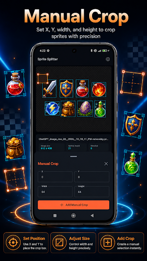 Sprite Splitter: PNG Tools Screenshot 1