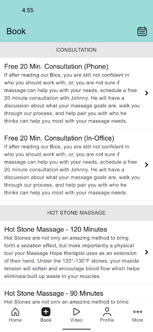Massage Hope Screenshot 1