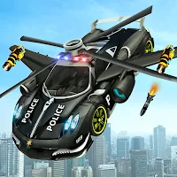 US Police Car Helicopter Chase