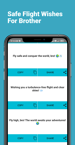 Safe Flight Wishes For Brother Screenshot 3