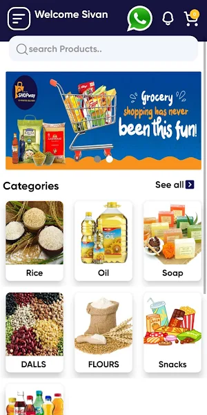 ShopWay - Online Grocery App Screenshot 1