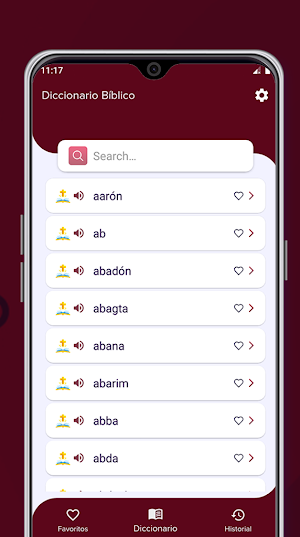 Diccionario Bíblico Screenshot 0
