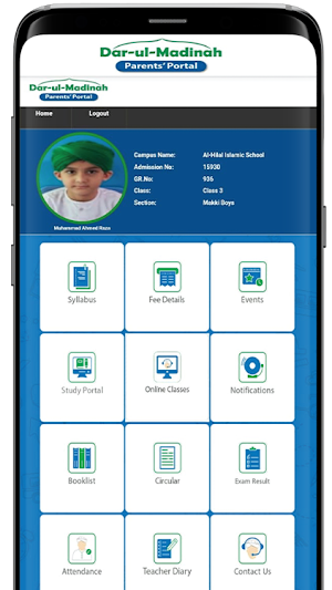 Darulmadinah parents portal Screenshot 0