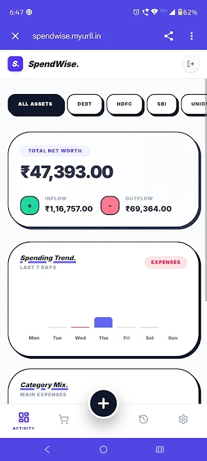 SpendWise: Expense Tracker Screenshot 1