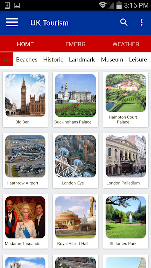 UK Tourism Screenshot 1