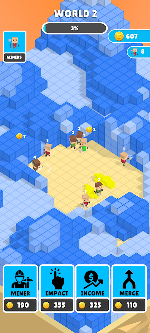 Voxel Statue: Merge Diggers Screenshot 2