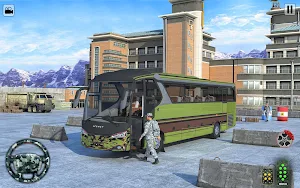 Army Coach Bus Driving Sim 3D Screenshot 1