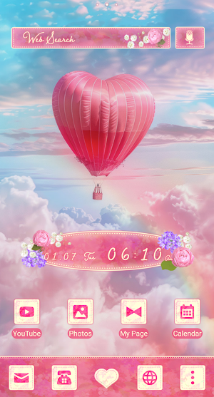 Air Balloon of Love Theme Screenshot 0