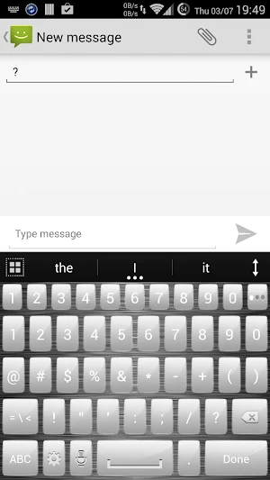AI Keyboard Theme Metal White Screenshot 3