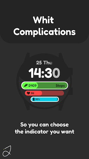 Simple Bar Watch Face Screenshot 1