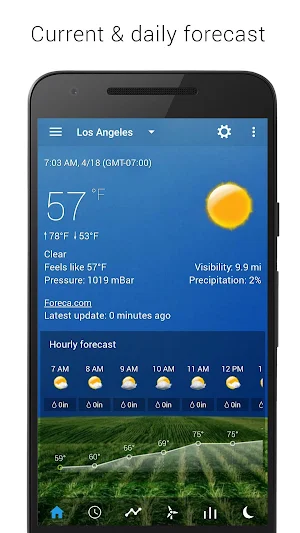 Digital clock & world weather Screenshot 1