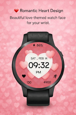 Love Heart WatchFace Wear OS Screenshot 0